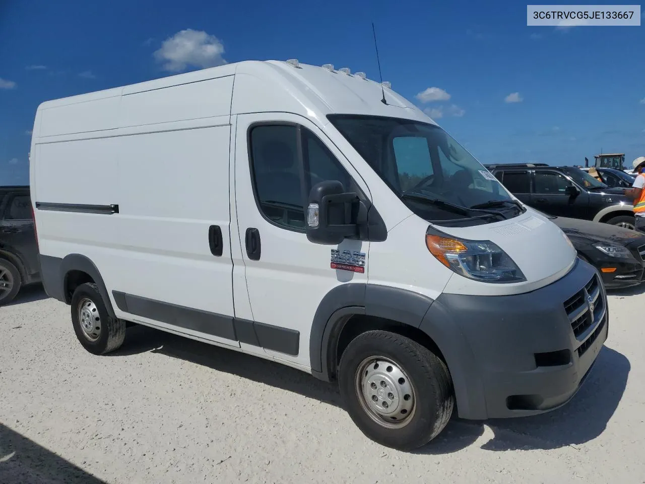 2018 Ram Promaster 2500 2500 High VIN: 3C6TRVCG5JE133667 Lot: 77456374