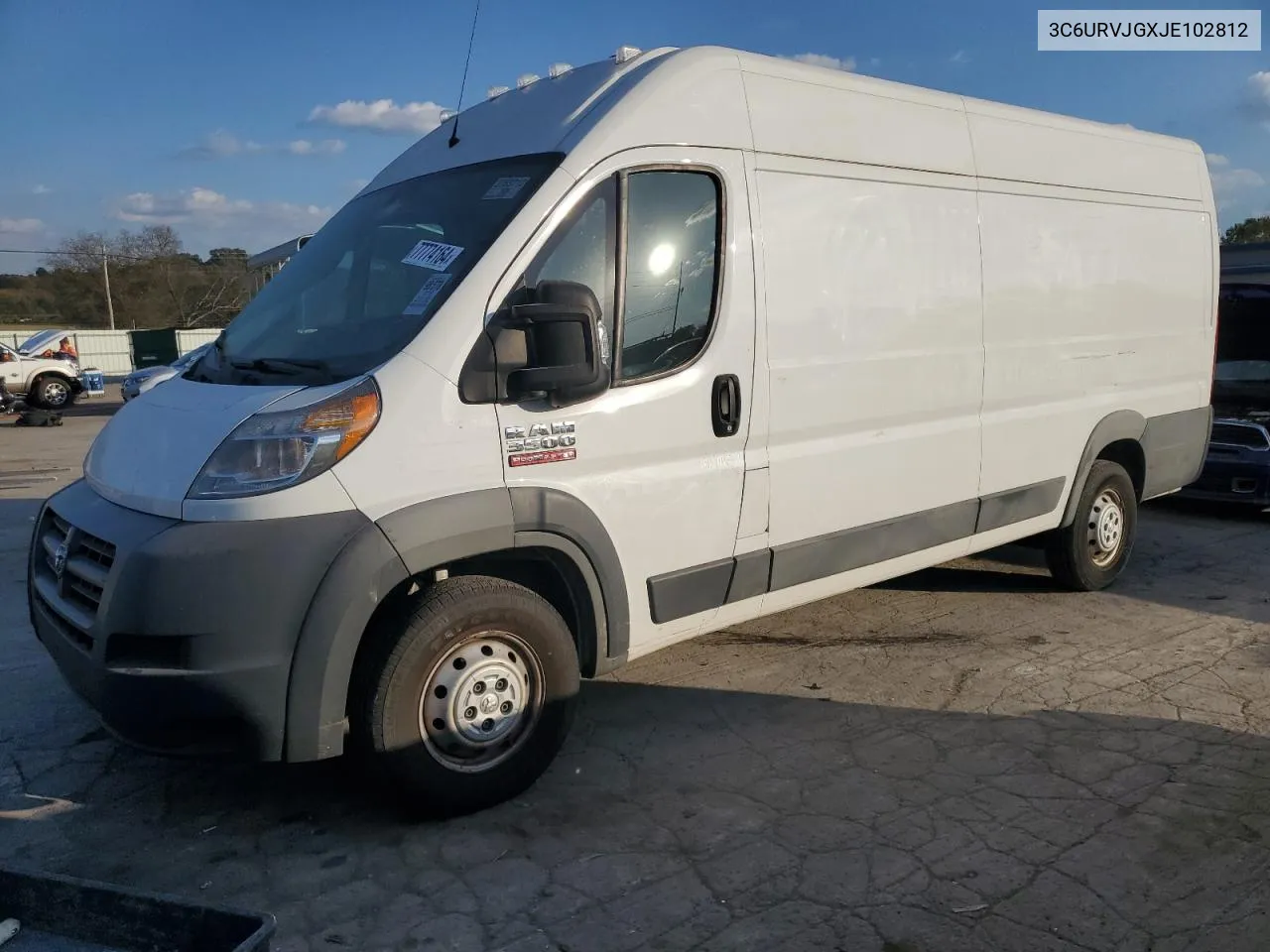 2018 Ram Promaster 3500 3500 High VIN: 3C6URVJGXJE102812 Lot: 77774164