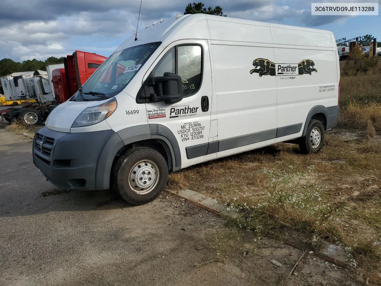 2018 Ram Promaster 2500 2500 High VIN: 3C6TRVDG9JE113288 Lot: 78700264