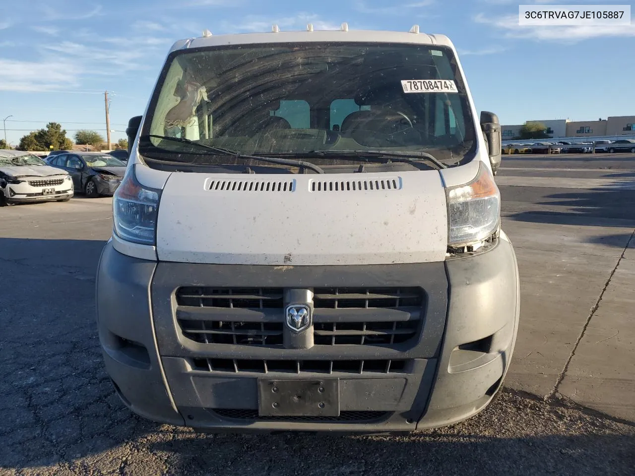 2018 Ram Promaster 1500 1500 Standard VIN: 3C6TRVAG7JE105887 Lot: 78708474