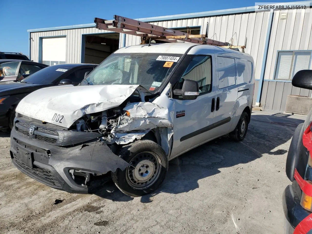 2018 Ram Promaster City VIN: ZFBERFAB8J6J15512 Lot: 79887404