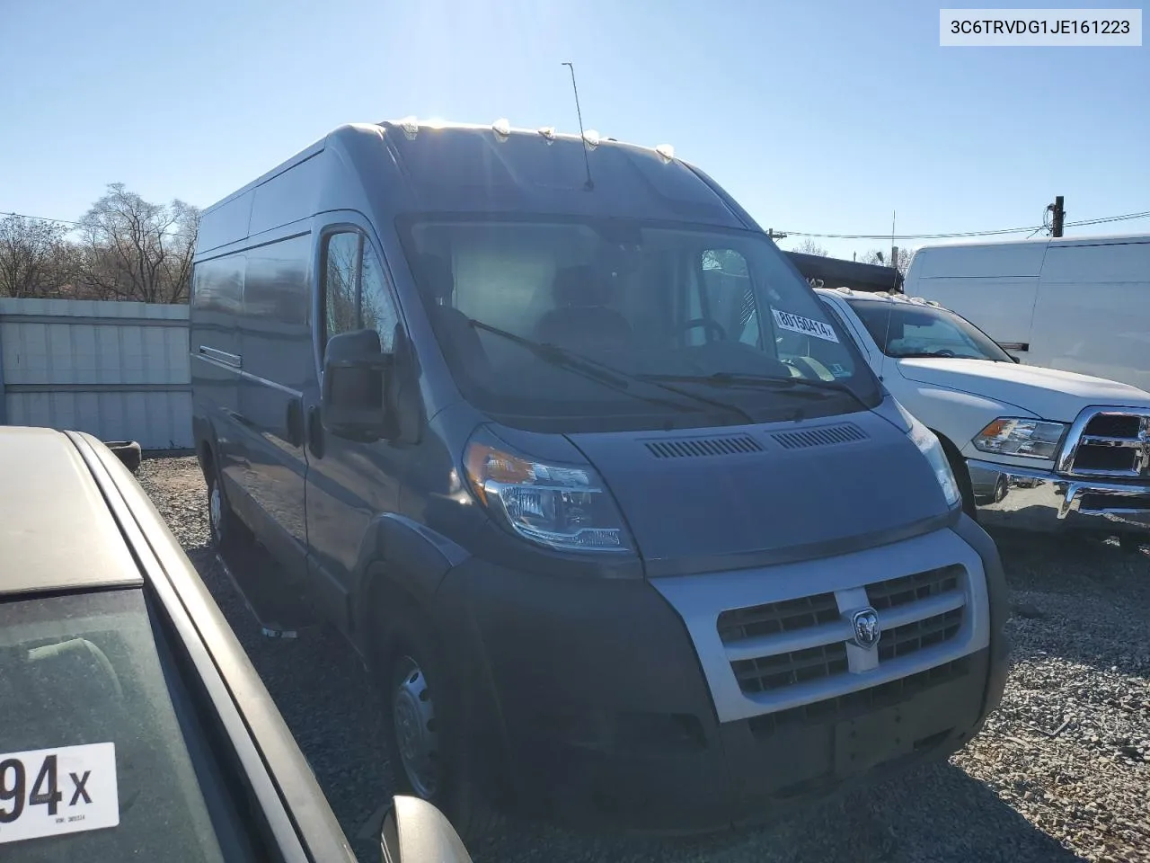 2018 Ram Promaster 2500 2500 High VIN: 3C6TRVDG1JE161223 Lot: 80150414