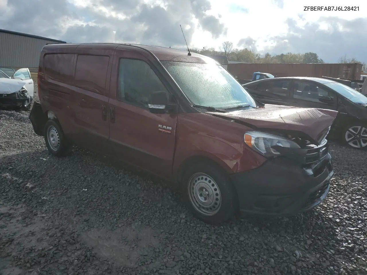 2018 Ram Promaster City VIN: ZFBERFAB7J6L28421 Lot: 80527744