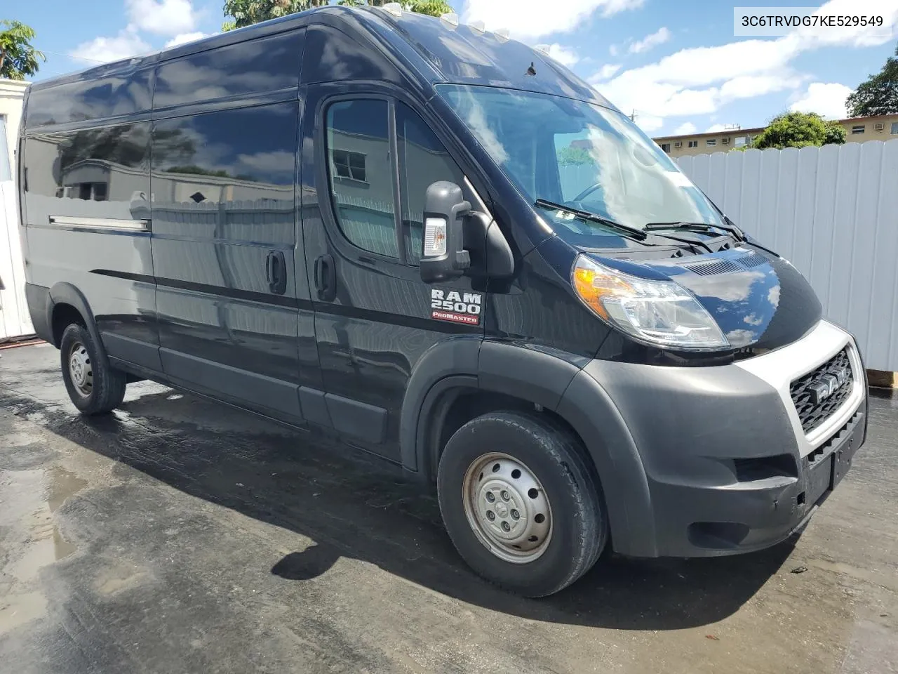 2019 Ram Promaster 2500 2500 High VIN: 3C6TRVDG7KE529549 Lot: 50974654