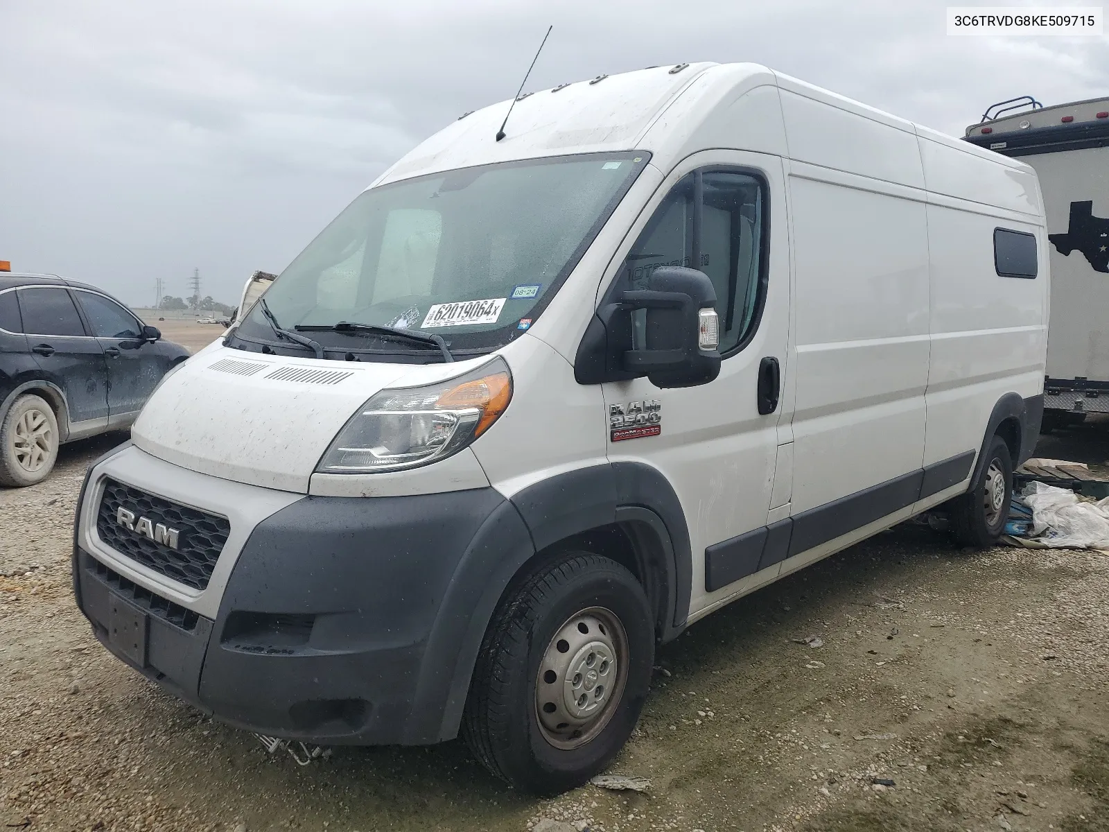 2019 Ram Promaster 2500 2500 High VIN: 3C6TRVDG8KE509715 Lot: 62019064