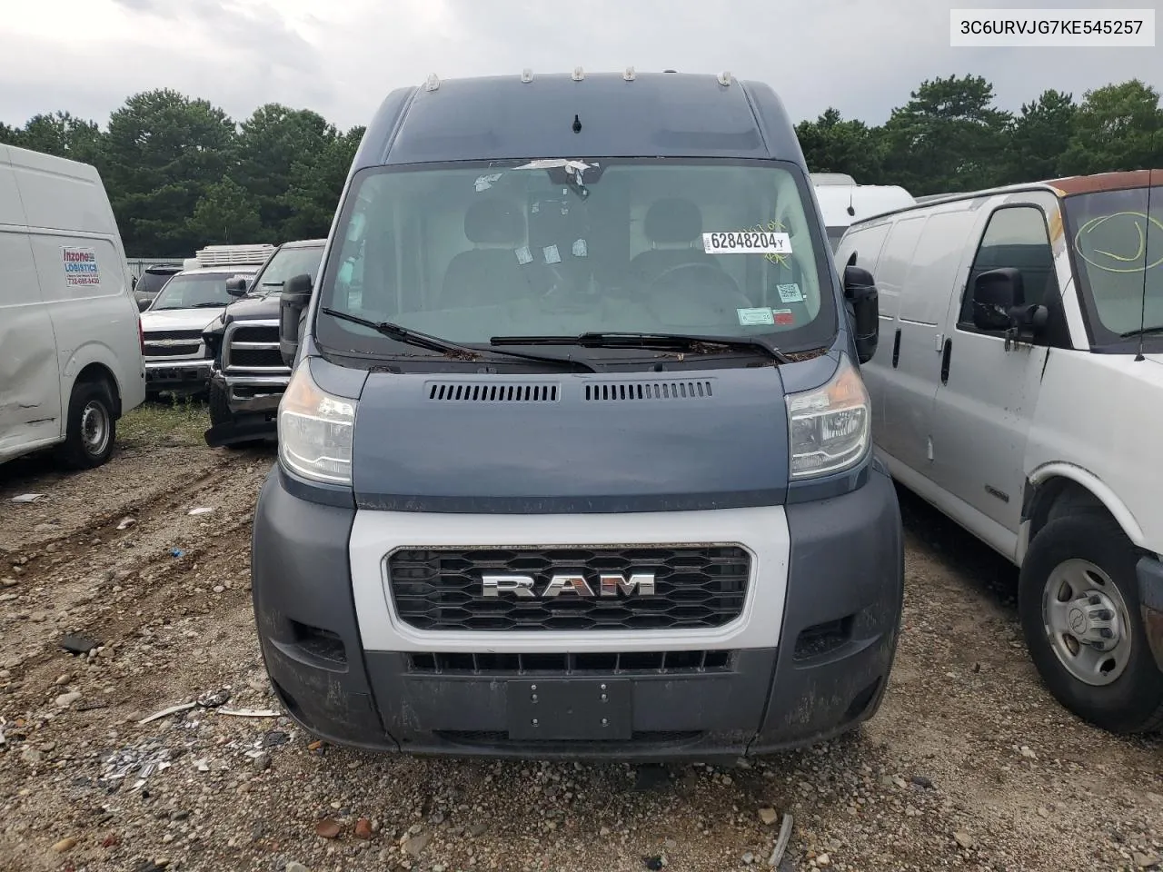 2019 Ram Promaster 3500 3500 High VIN: 3C6URVJG7KE545257 Lot: 62848204