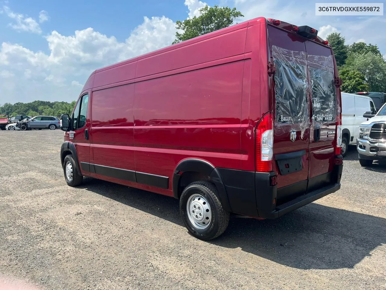 2019 Ram Promaster 2500 2500 High VIN: 3C6TRVDGXKE559872 Lot: 62901194