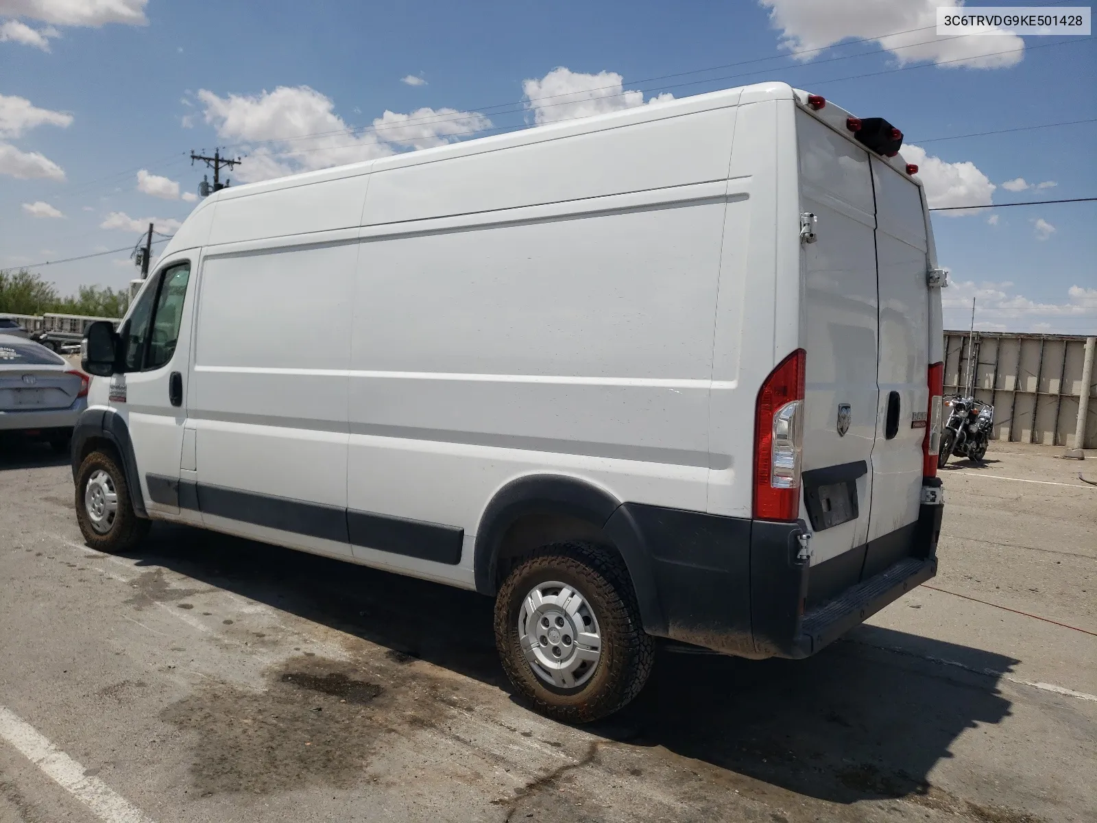 2019 Ram Promaster 2500 2500 High VIN: 3C6TRVDG9KE501428 Lot: 63470204