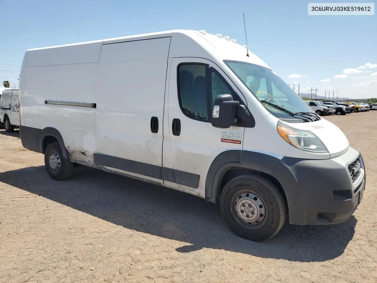 2019 Ram Promaster 3500 3500 High VIN: 3C6URVJG3KE519612 Lot: 64368674