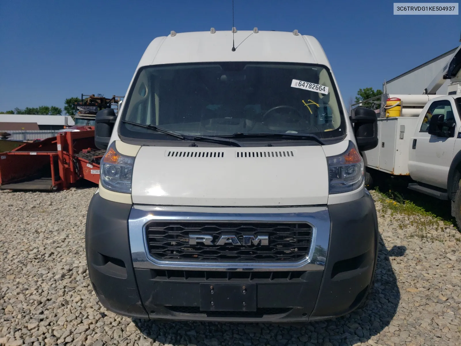 2019 Ram Promaster 2500 2500 High VIN: 3C6TRVDG1KE504937 Lot: 64782664