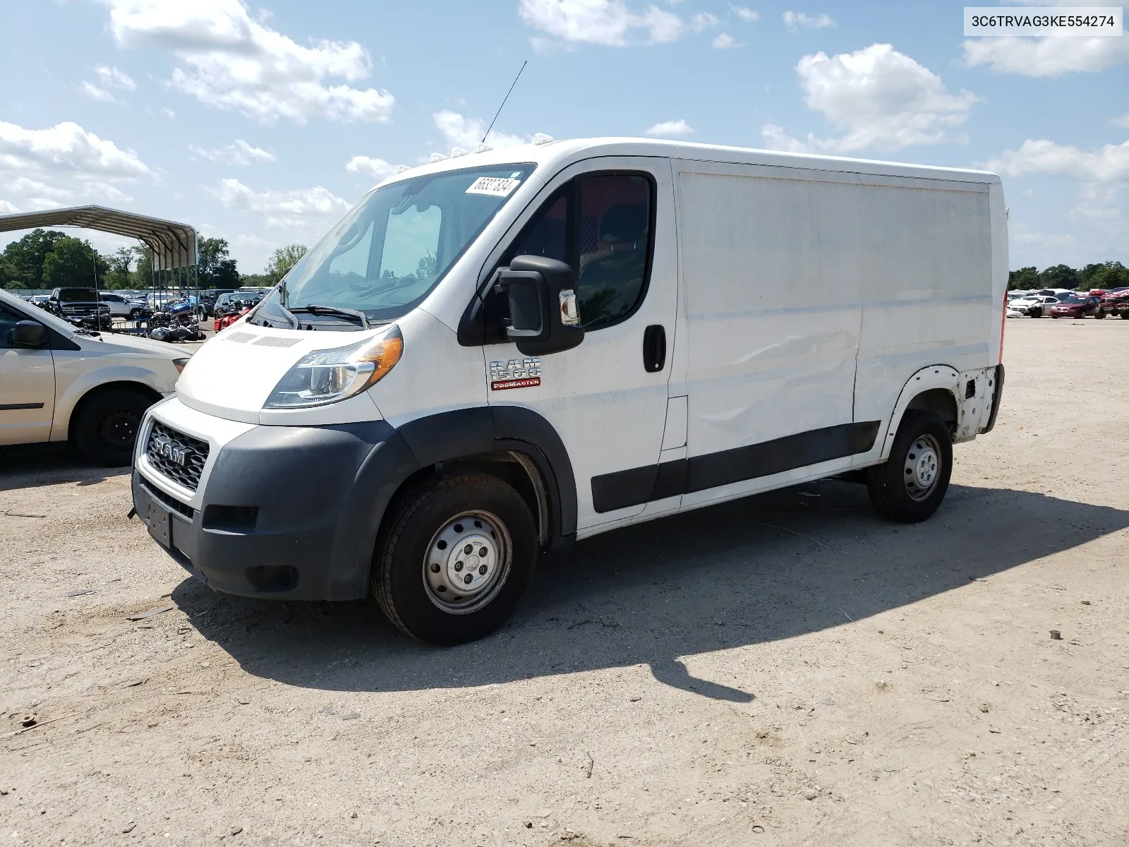 2019 Ram Promaster 1500 1500 Standard VIN: 3C6TRVAG3KE554274 Lot: 66337834