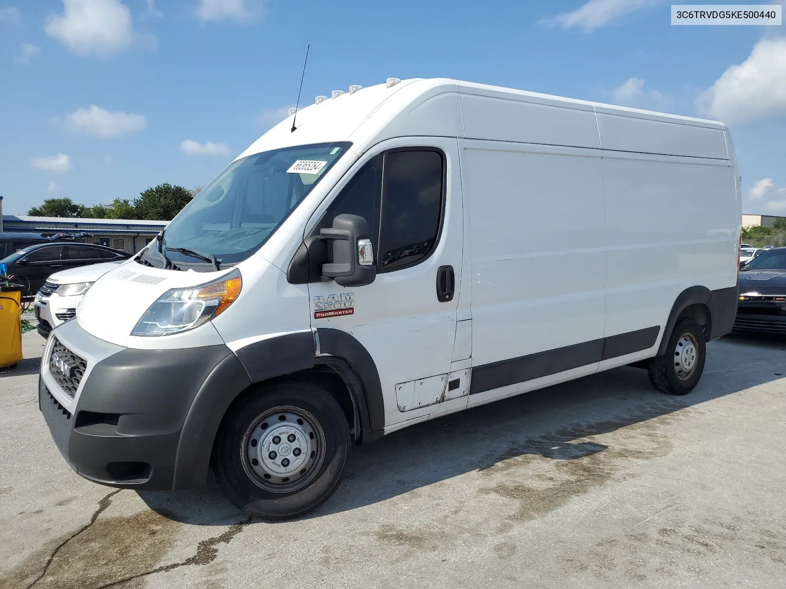 2019 Ram Promaster 2500 2500 High VIN: 3C6TRVDG5KE500440 Lot: 66365264