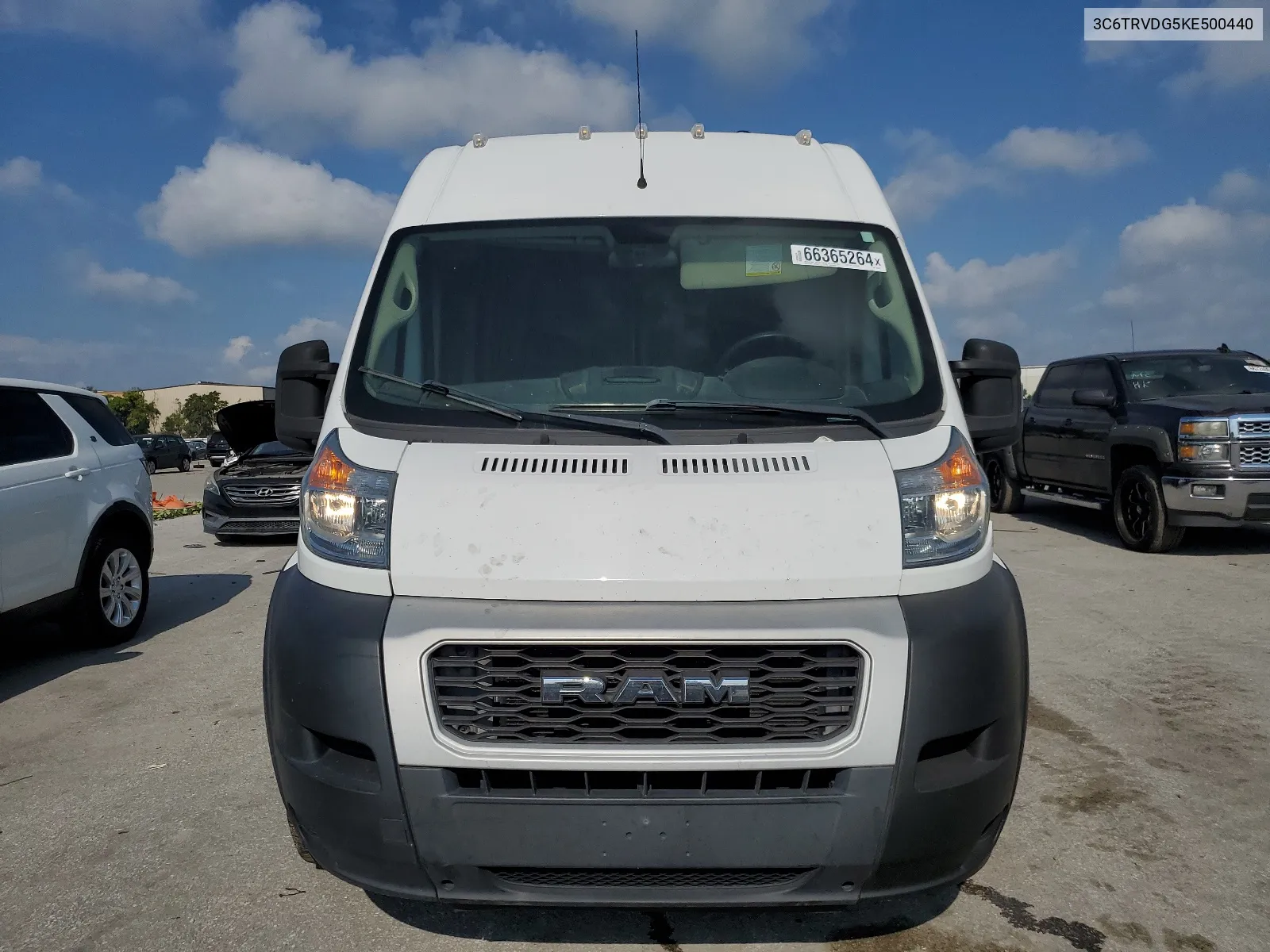 2019 Ram Promaster 2500 2500 High VIN: 3C6TRVDG5KE500440 Lot: 66365264