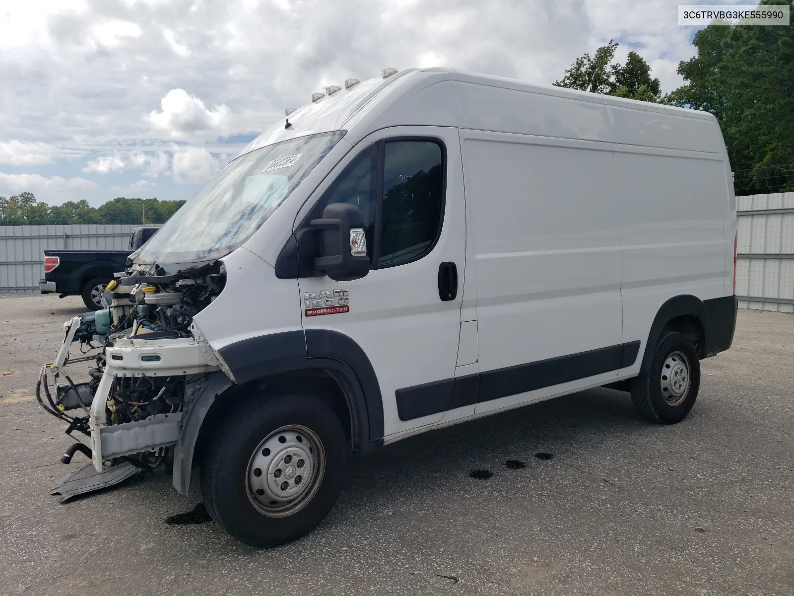 2019 Ram Promaster 1500 1500 High VIN: 3C6TRVBG3KE555990 Lot: 66882364