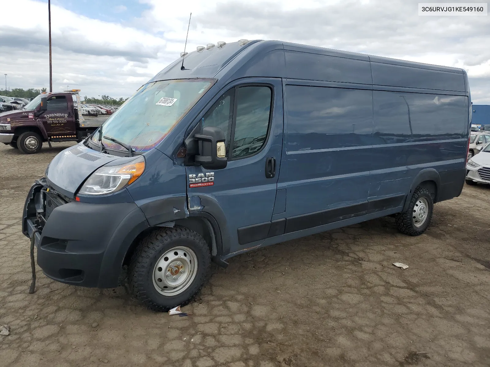 2019 Ram Promaster 3500 3500 High VIN: 3C6URVJG1KE549160 Lot: 67888134