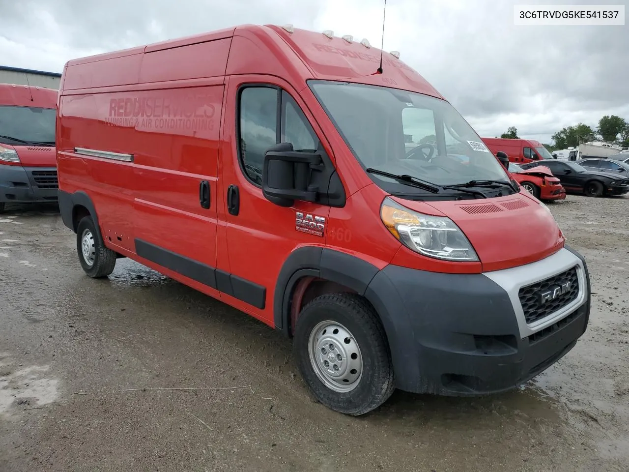 2019 Ram Promaster 2500 2500 High VIN: 3C6TRVDG5KE541537 Lot: 69658824