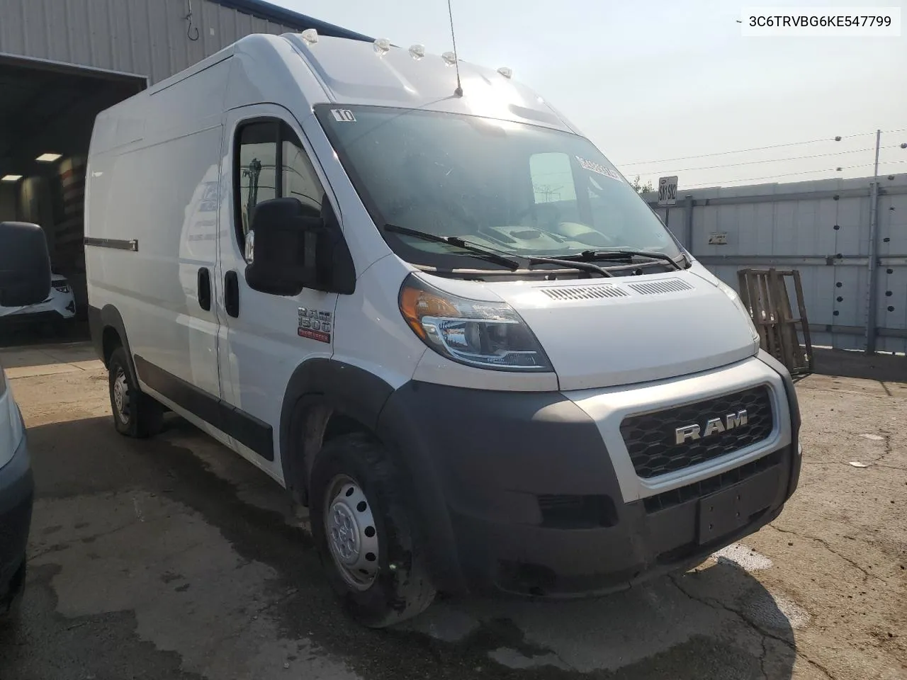 2019 Ram Promaster 1500 1500 High VIN: 3C6TRVBG6KE547799 Lot: 70069084