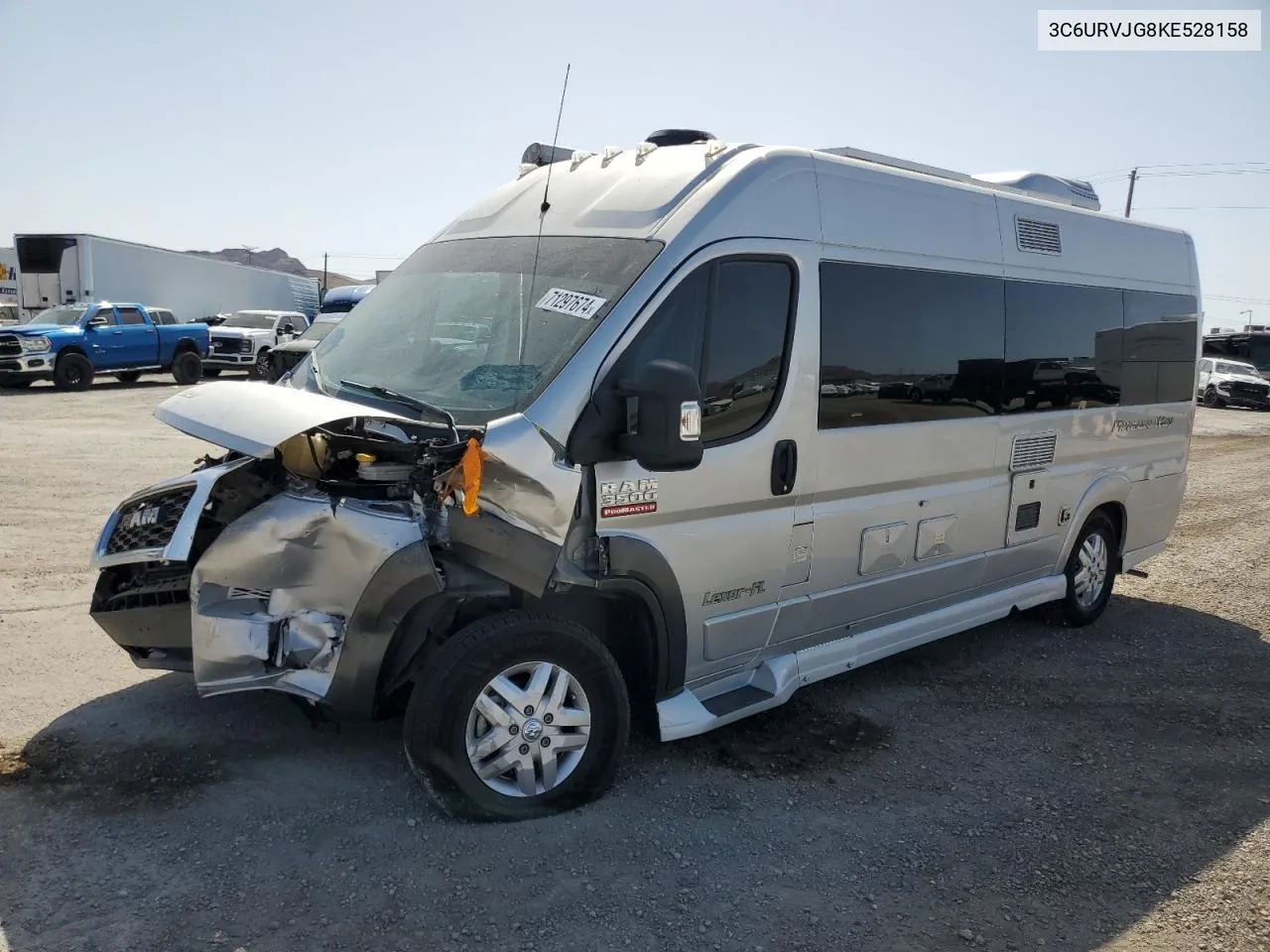 2019 Ram Promaster 3500 3500 High VIN: 3C6URVJG8KE528158 Lot: 71297674