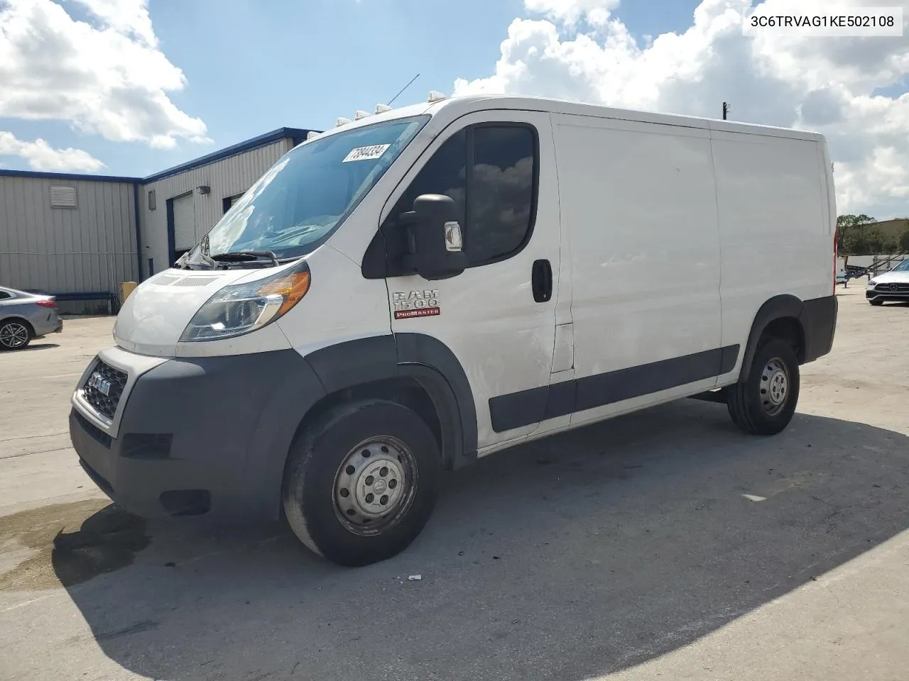 2019 Ram Promaster 1500 1500 Standard VIN: 3C6TRVAG1KE502108 Lot: 73844334