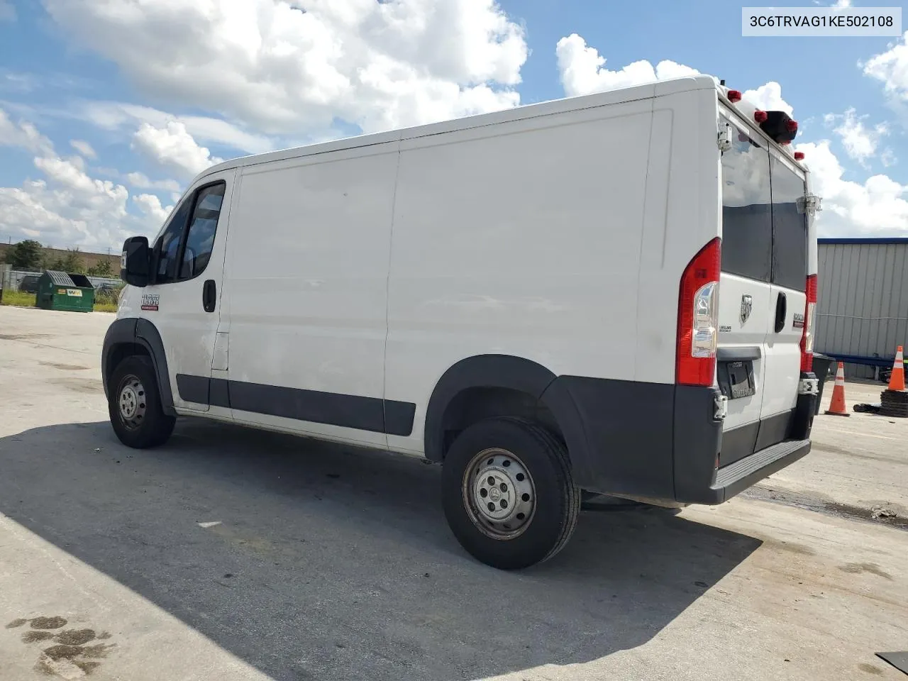 2019 Ram Promaster 1500 1500 Standard VIN: 3C6TRVAG1KE502108 Lot: 73844334