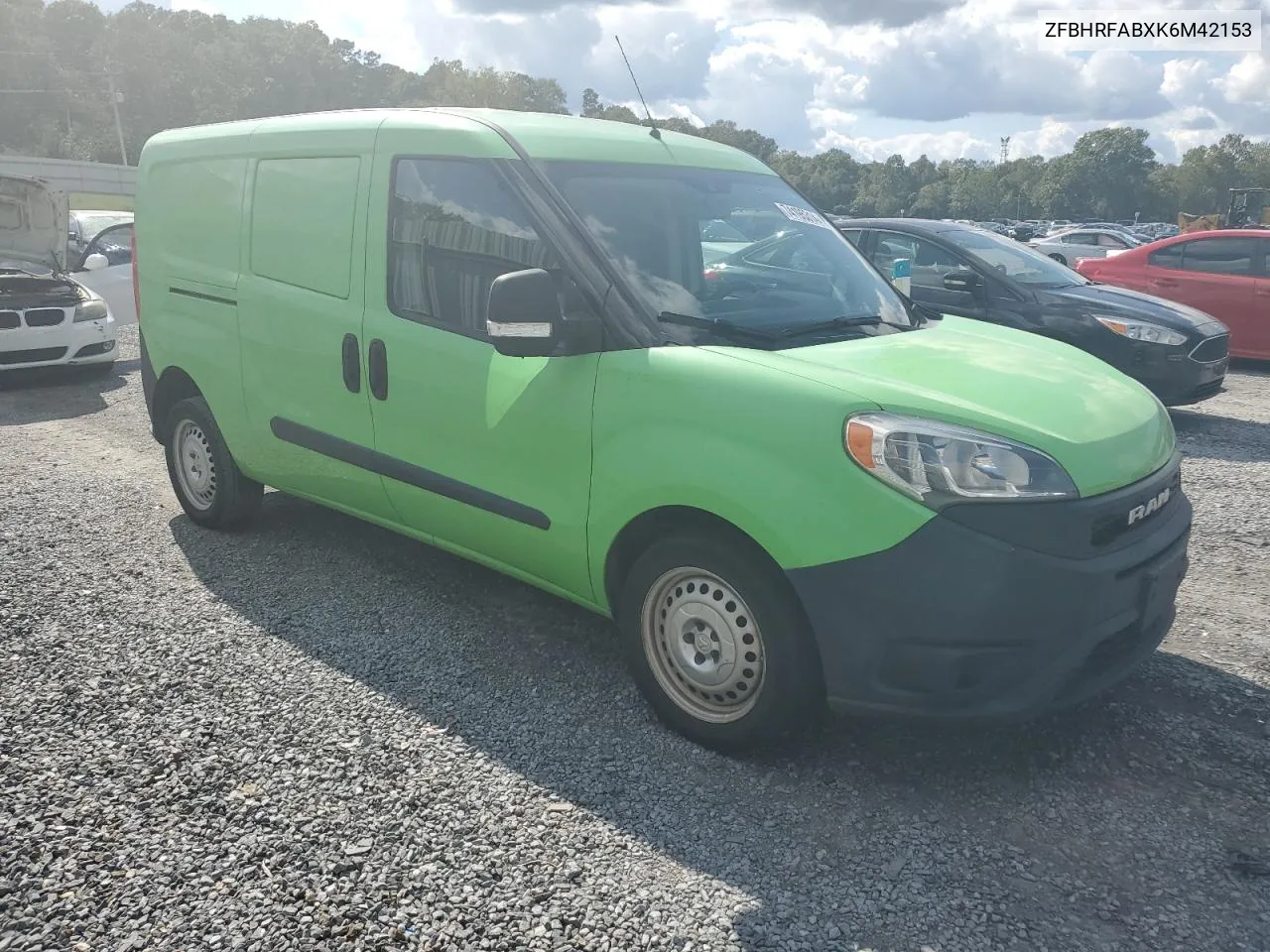 2019 Ram Promaster City VIN: ZFBHRFABXK6M42153 Lot: 74195314