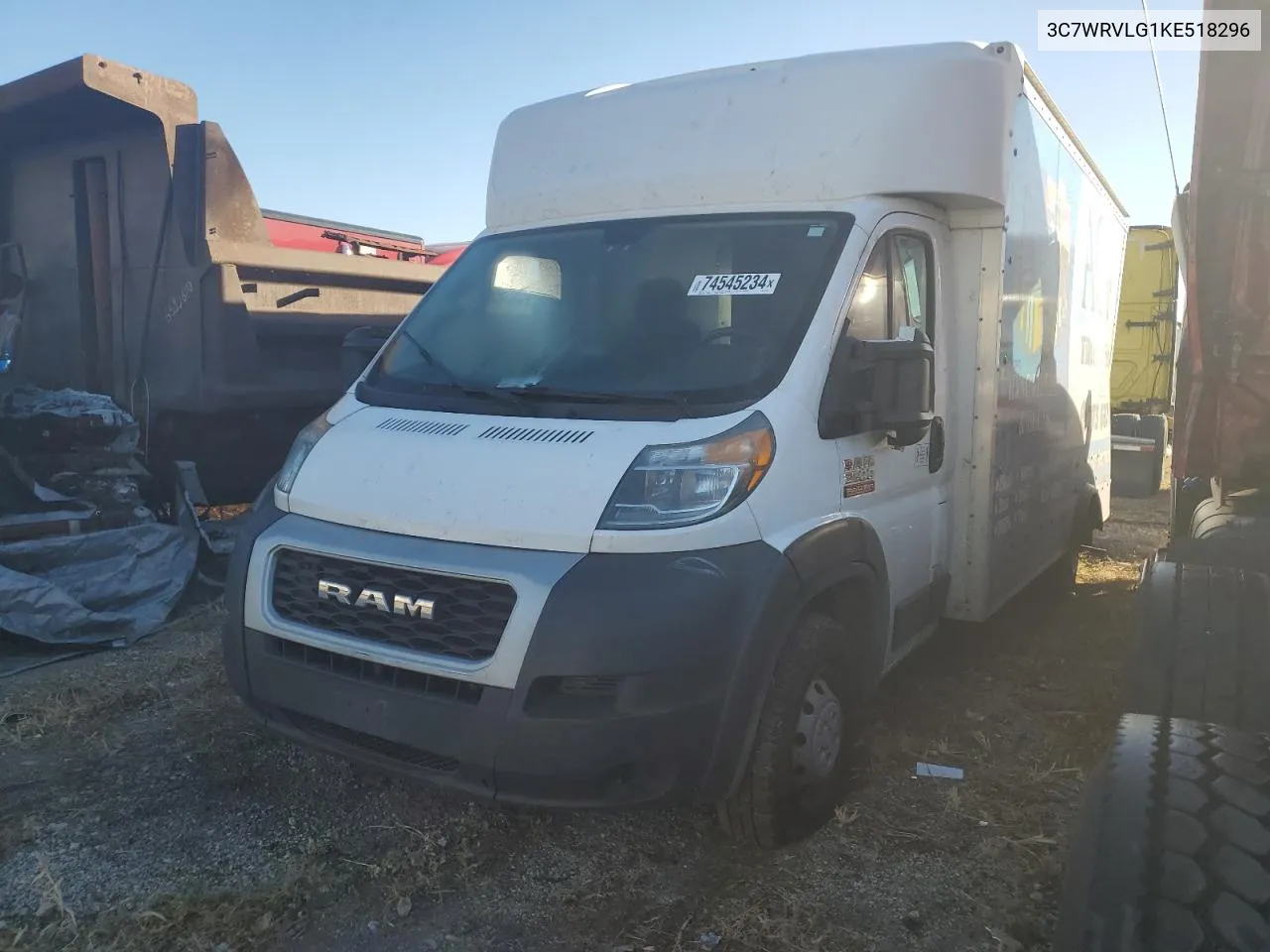 2019 Ram Promaster 3500 3500 Standard VIN: 3C7WRVLG1KE518296 Lot: 74545234