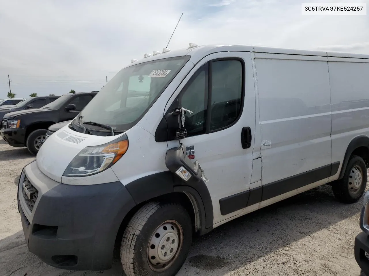 2019 Ram Promaster 1500 1500 Standard VIN: 3C6TRVAG7KE524257 Lot: 75122894