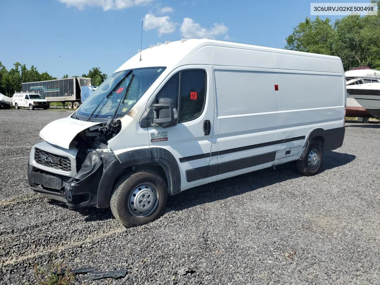 2019 Ram Promaster 3500 3500 High VIN: 3C6URVJG2KE500498 Lot: 76841214