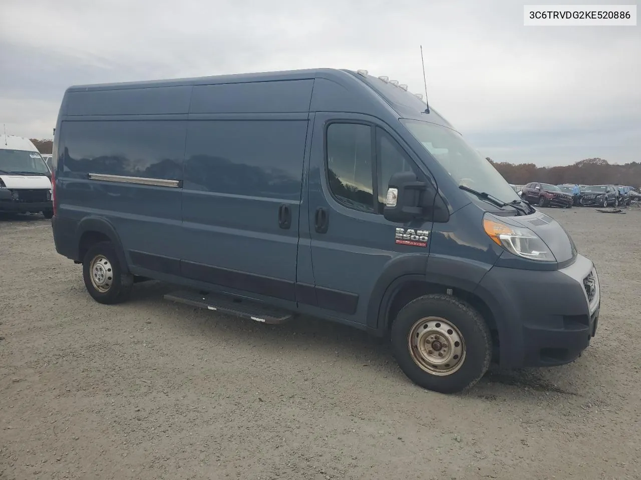 2019 Ram Promaster 2500 2500 High VIN: 3C6TRVDG2KE520886 Lot: 77282604