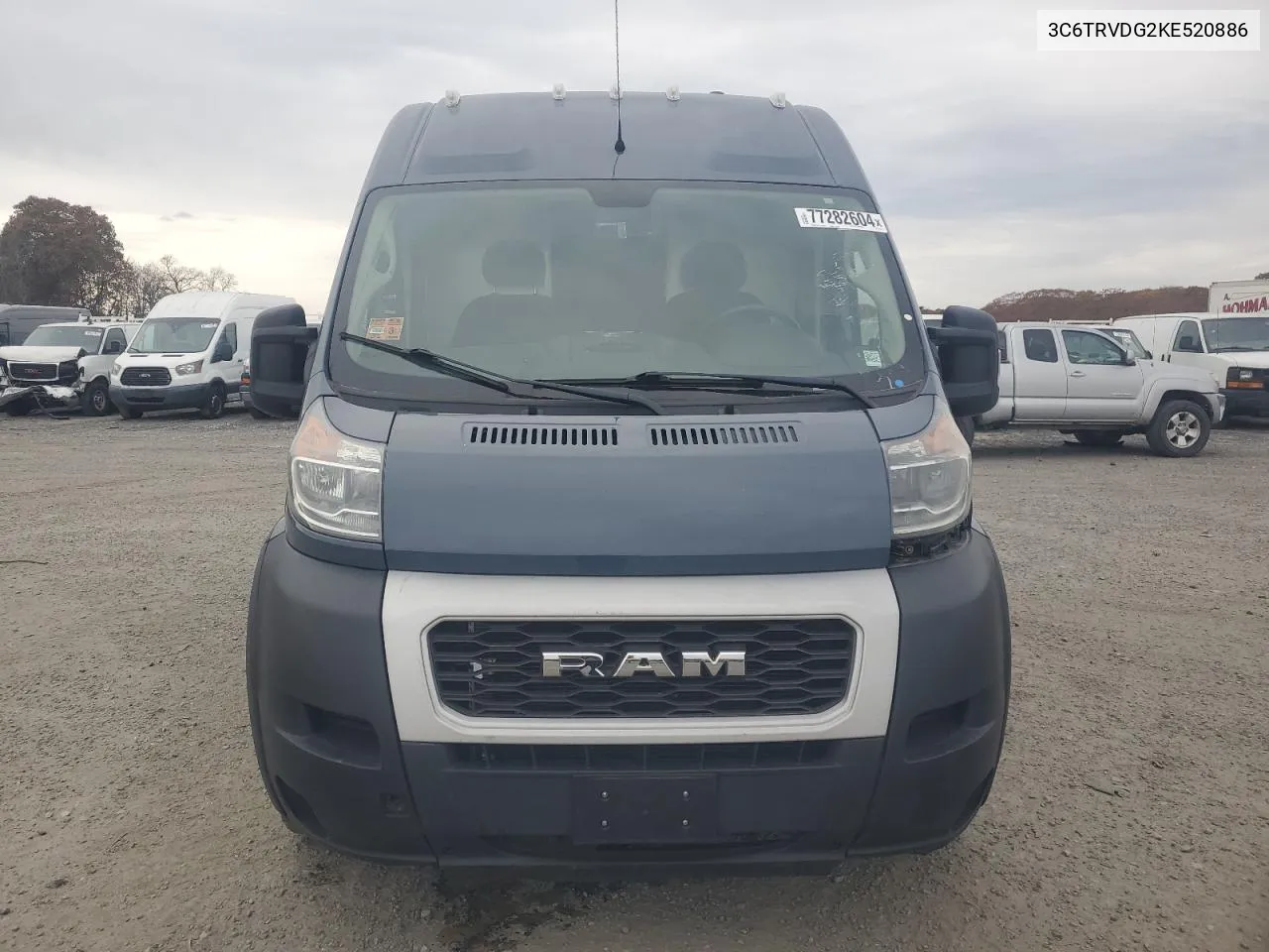 2019 Ram Promaster 2500 2500 High VIN: 3C6TRVDG2KE520886 Lot: 77282604