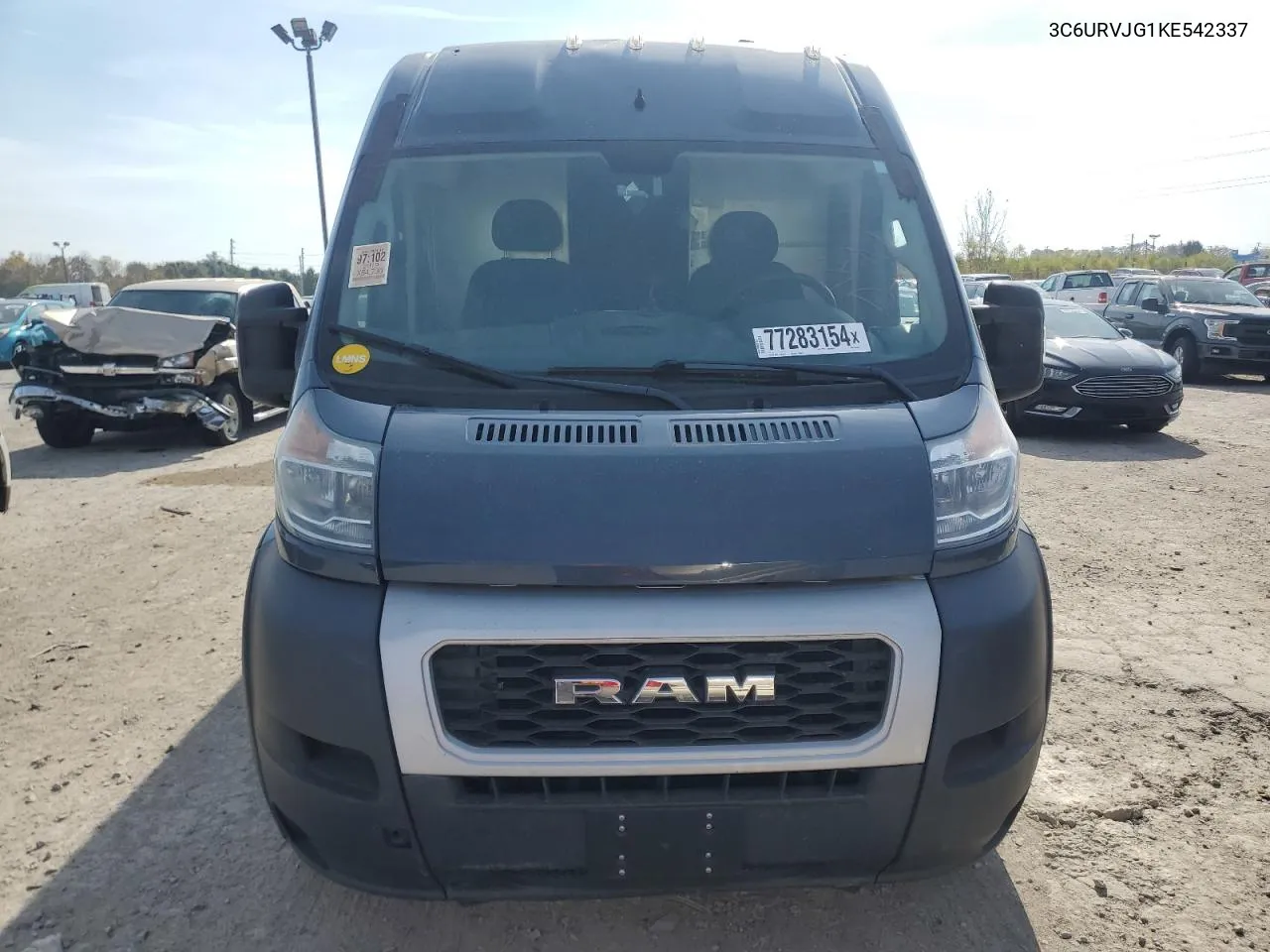 2019 Ram Promaster 3500 3500 High VIN: 3C6URVJG1KE542337 Lot: 77283154