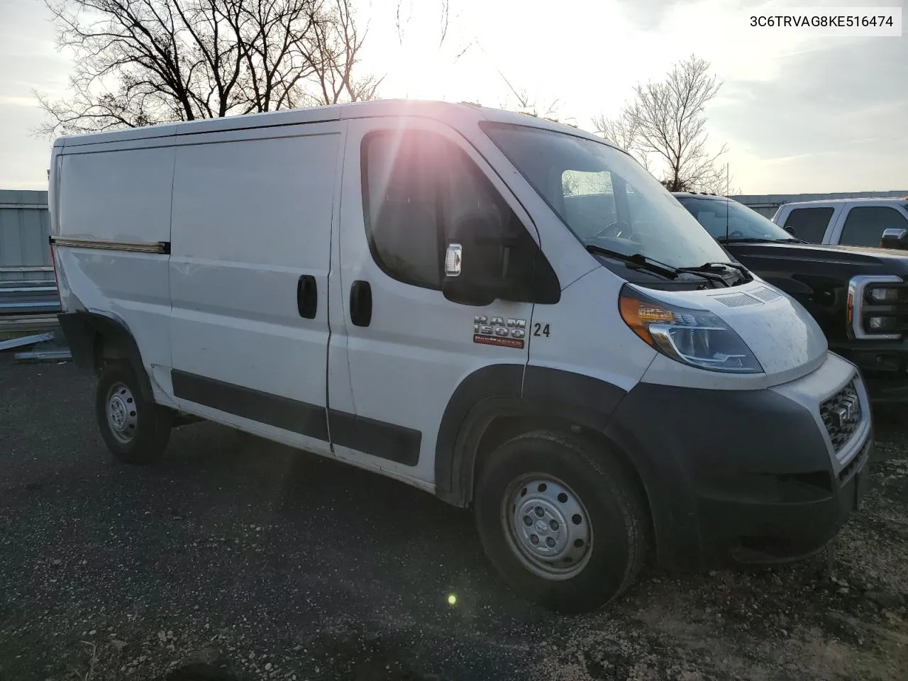 2019 Ram Promaster 1500 1500 Standard VIN: 3C6TRVAG8KE516474 Lot: 77654314