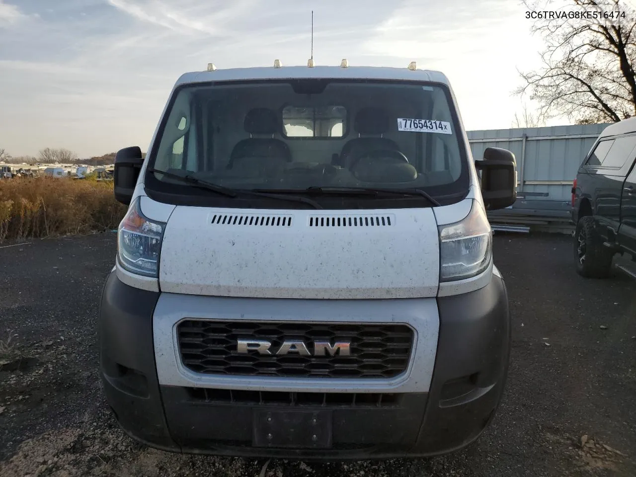 2019 Ram Promaster 1500 1500 Standard VIN: 3C6TRVAG8KE516474 Lot: 77654314