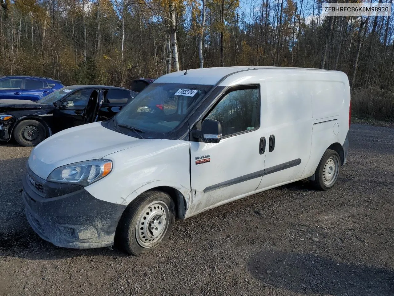 2019 Ram Promaster City Tradesman VIN: ZFBHRFCB6K6M98930 Lot: 77822124