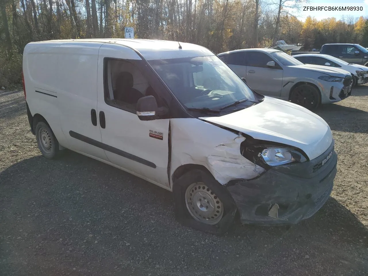 2019 Ram Promaster City Tradesman VIN: ZFBHRFCB6K6M98930 Lot: 77822124