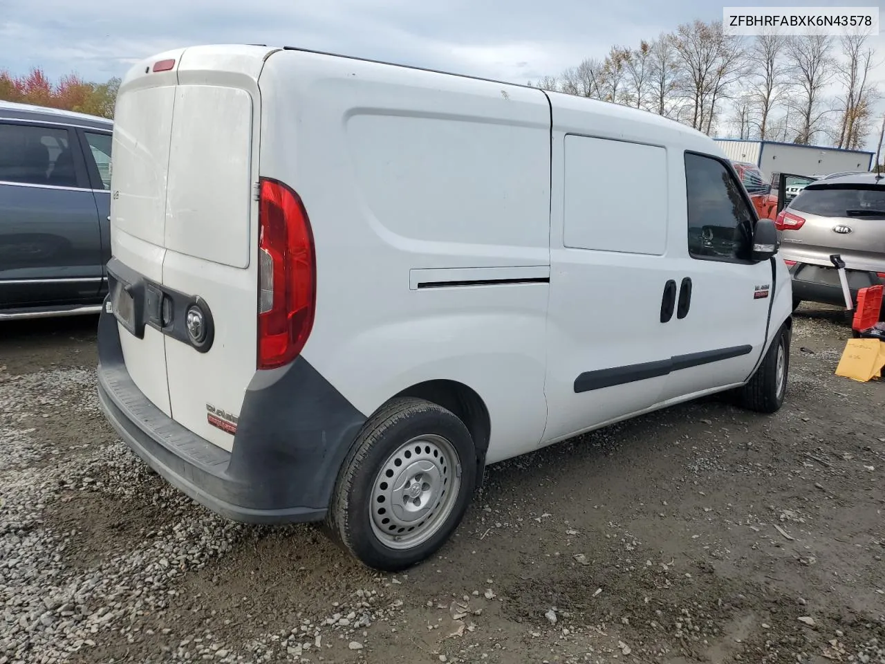 2019 Ram Promaster City VIN: ZFBHRFABXK6N43578 Lot: 77959334