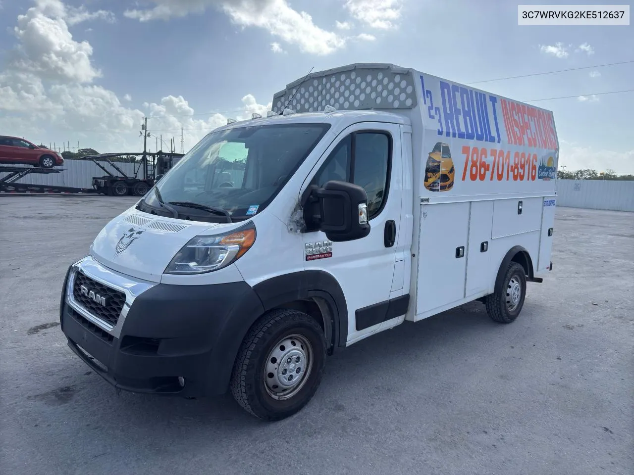 2019 Ram Promaster 3500 3500 Standard VIN: 3C7WRVKG2KE512637 Lot: 79076894