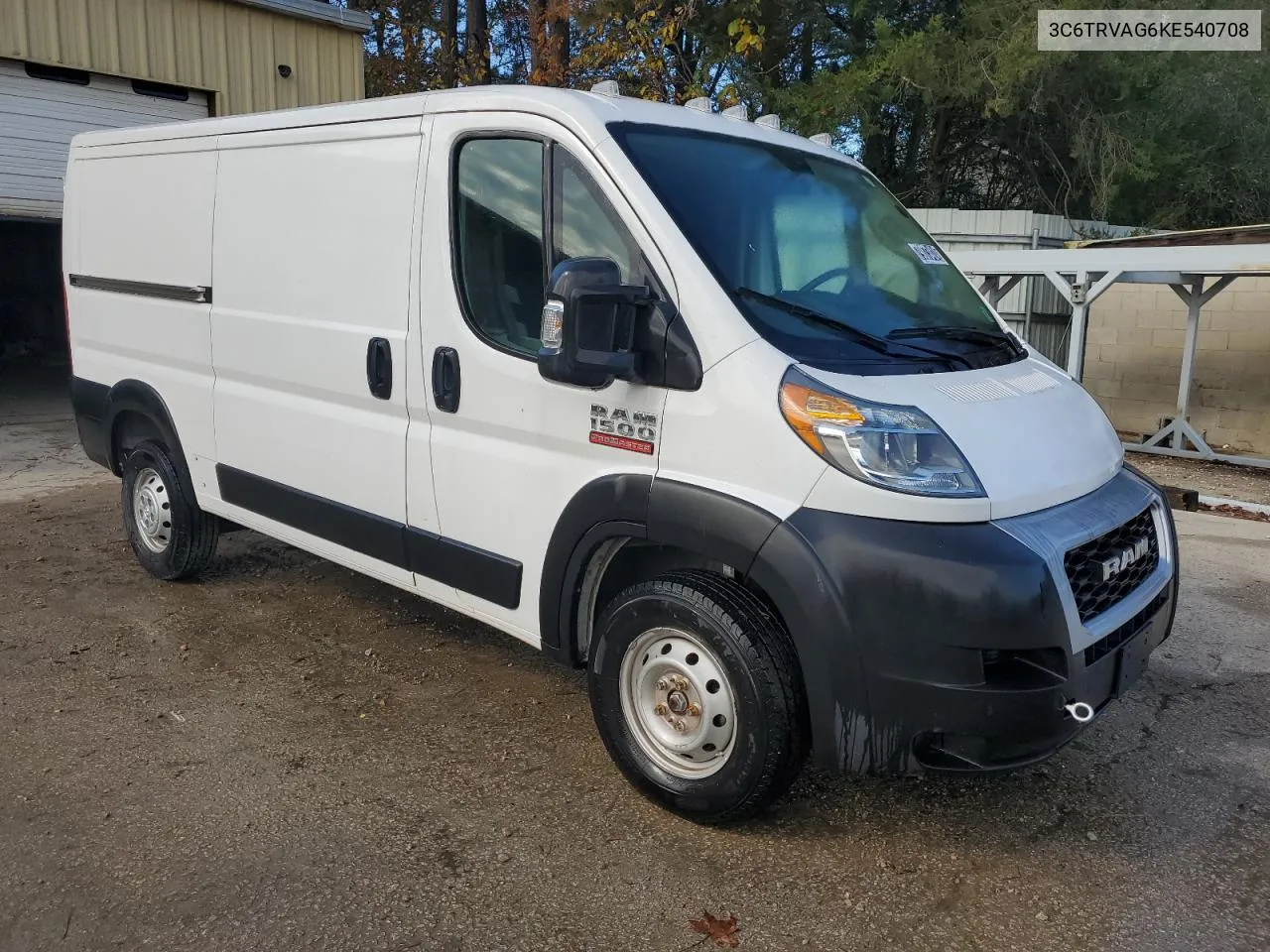 2019 Ram Promaster 1500 1500 Standard VIN: 3C6TRVAG6KE540708 Lot: 79873424