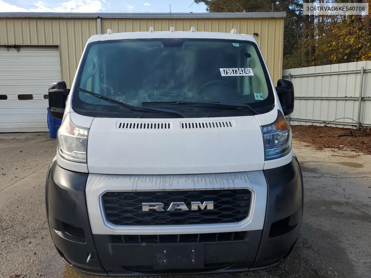 2019 Ram Promaster 1500 1500 Standard VIN: 3C6TRVAG6KE540708 Lot: 79873424