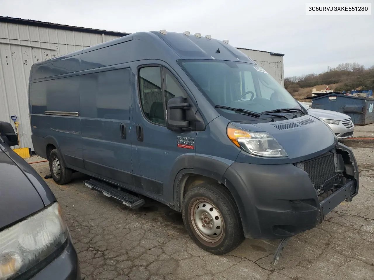 2019 Ram Promaster 3500 3500 High VIN: 3C6URVJGXKE551280 Lot: 80434684