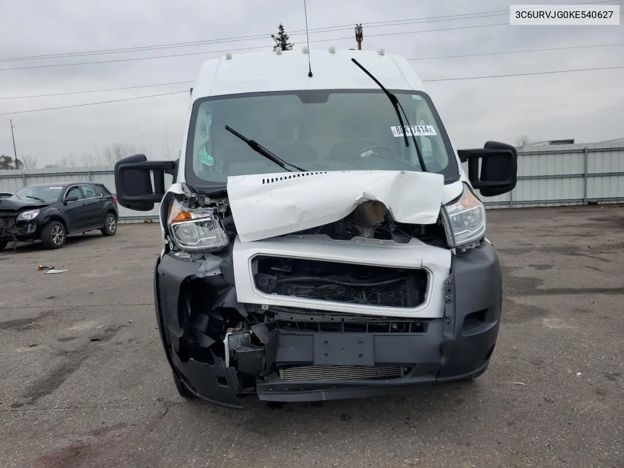 2019 Ram Promaster 3500 3500 High VIN: 3C6URVJG0KE540627 Lot: 80477414