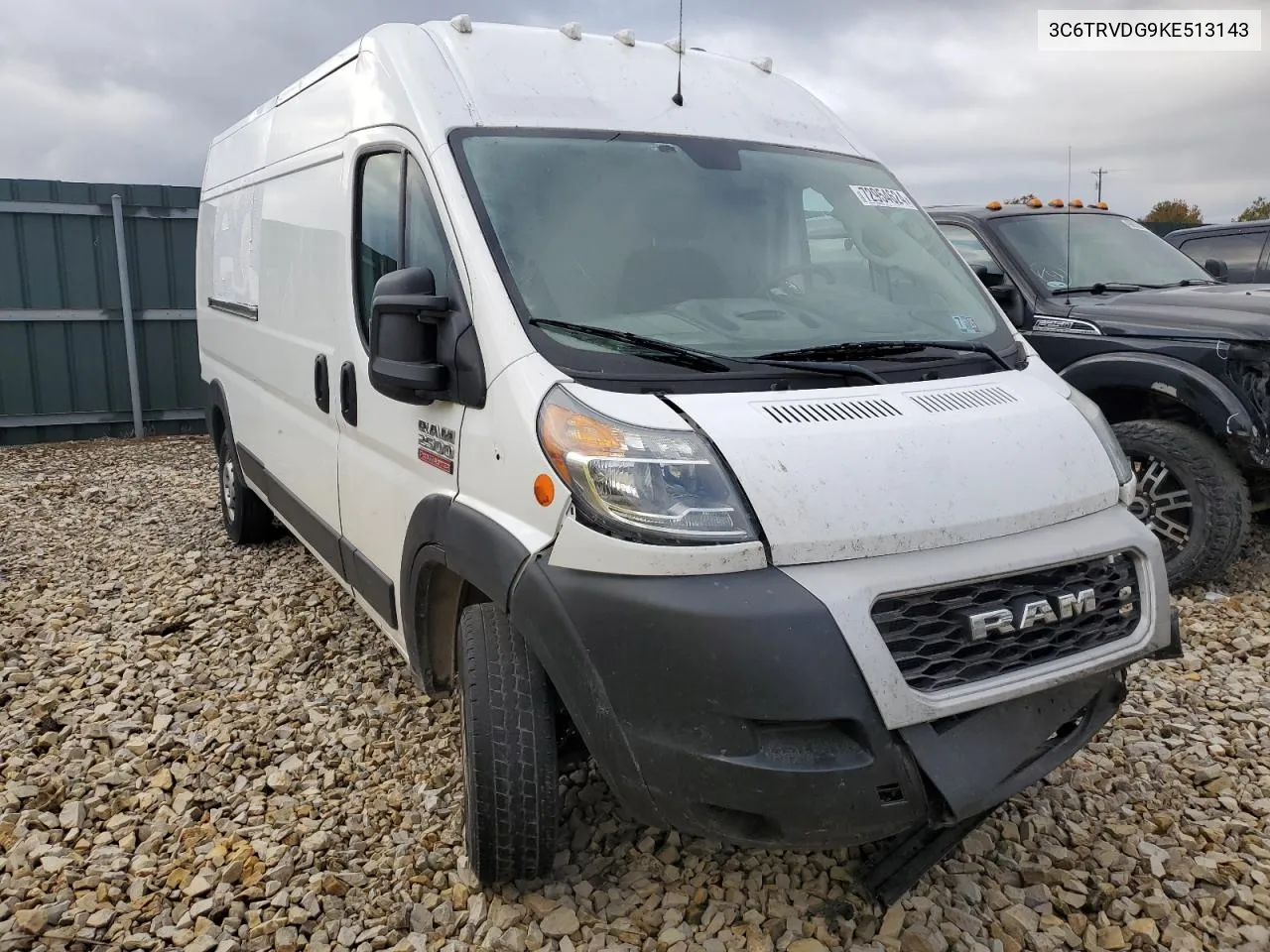 2019 Ram Promaster 2500 2500 High VIN: 3C6TRVDG9KE513143 Lot: 80990554