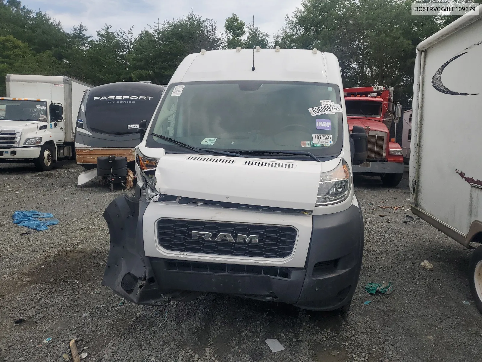 2020 Ram Promaster 2500 2500 High VIN: 3C6TRVCG8LE109379 Lot: 63606924