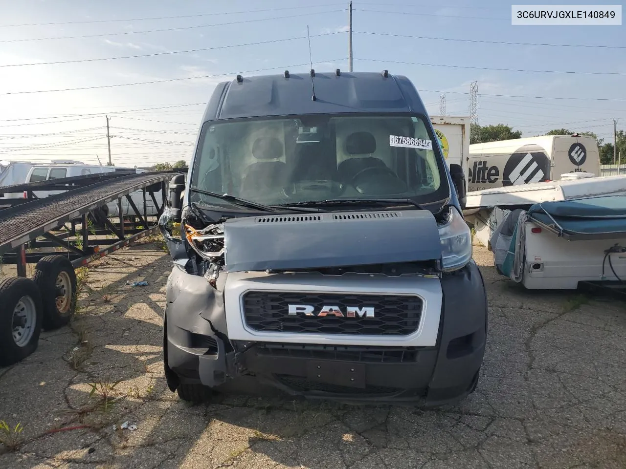 2020 Ram Promaster 3500 3500 High VIN: 3C6URVJGXLE140849 Lot: 67586894