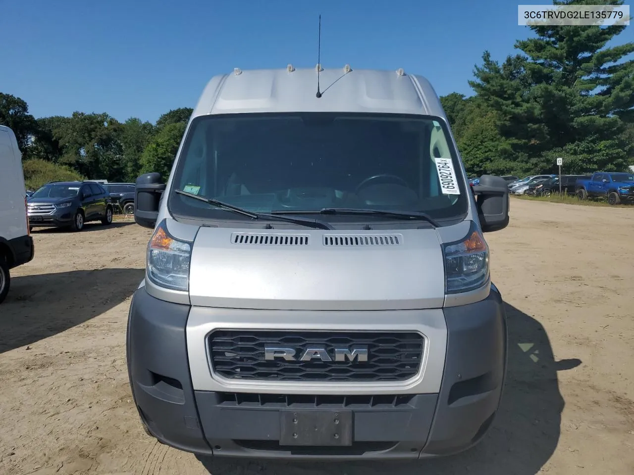 2020 Ram Promaster 2500 2500 High VIN: 3C6TRVDG2LE135779 Lot: 69092764