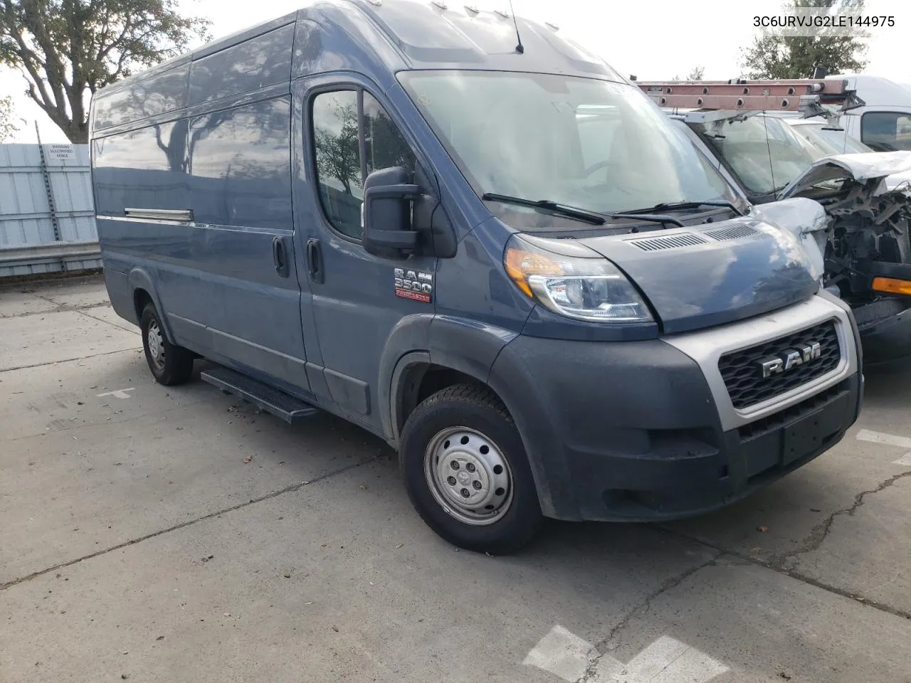 2020 Ram Promaster 3500 3500 High VIN: 3C6URVJG2LE144975 Lot: 73254274