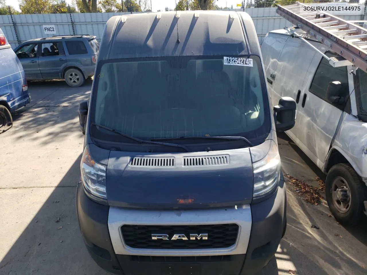 2020 Ram Promaster 3500 3500 High VIN: 3C6URVJG2LE144975 Lot: 73254274