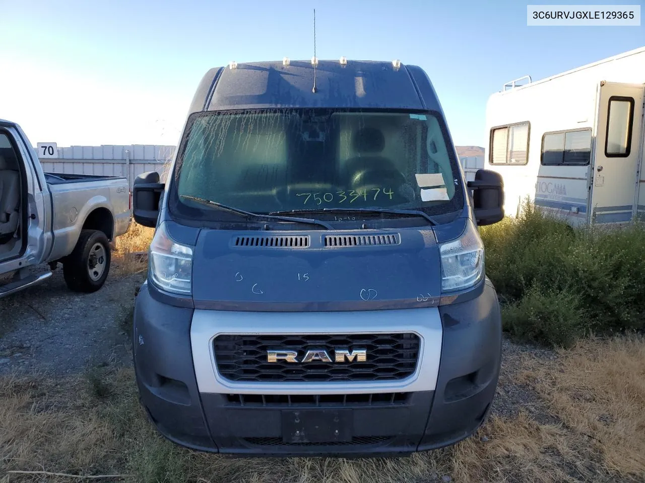 2020 Ram Promaster 3500 3500 High VIN: 3C6URVJGXLE129365 Lot: 75033474