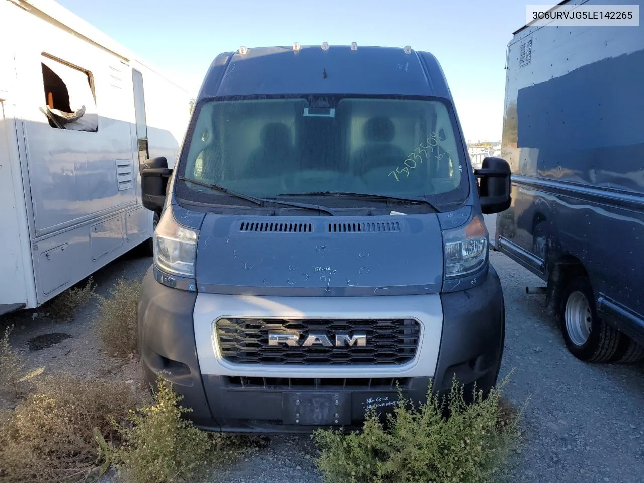 2020 Ram Promaster 3500 3500 High VIN: 3C6URVJG5LE142265 Lot: 75033504