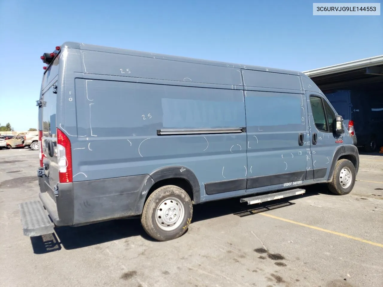 2020 Ram Promaster 3500 3500 High VIN: 3C6URVJG9LE144553 Lot: 75033514